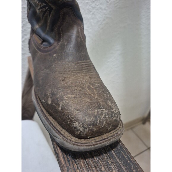 Tony Lama Bartlett Steel Toe Work Boots Mens Size 9.5D Blue Brown 11 Inch RR3361 main image 5
